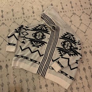 Urban Outfitters Oversized Hooded Tribal Cardigan